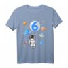 Kinder Astronaut T-Shirt zum 6. Geburtstag - Lustiges Weltraum-Outfit für Jungen und Mädchen, ideal für Geburtstagsfeier & Kindergarten