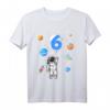 Kinder Astronaut T-Shirt zum 6. Geburtstag - Lustiges Weltraum-Outfit für Jungen und Mädchen, ideal für Geburtstagsfeier & Kindergarten