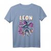 Kinder Leon Astronaut Raumfahrt Weltraum Geburtstag Jungen T-Shirt - Perfektes Geschenk für Schulanfang, Geburtstag & Weihnachten