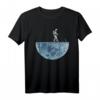 Gemähter Mondstern-Astronaut Mäht den Mond Rasen T-Shirt – Lustiges Weltraum- und Astronauten-Geschenk für Kinder und Erwachsene