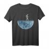 Gemähter Mondstern-Astronaut Mäht den Mond Rasen T-Shirt – Lustiges Weltraum- und Astronauten-Geschenk für Kinder und Erwachsene