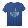 Gemähter Mondstern-Astronaut Mäht den Mond Rasen T-Shirt – Lustiges Weltraum- und Astronauten-Geschenk für Kinder und Erwachsene