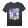 Galaxy Astronaut Faultier Reiten Lama Einhorn T-Shirt - Lustiges Kinder T-Shirt mit Tier- und Weltraummotiven