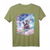Galaxy Astronaut Faultier Reiten Lama Einhorn T-Shirt - Lustiges Kinder T-Shirt mit Tier- und Weltraummotiven