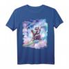 Galaxy Astronaut Faultier Reiten Lama Einhorn T-Shirt - Lustiges Kinder T-Shirt mit Tier- und Weltraummotiven