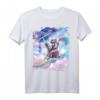 Galaxy Astronaut Faultier Reiten Lama Einhorn T-Shirt - Lustiges Kinder T-Shirt mit Tier- und Weltraummotiven