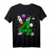 Geburtstag 4 Jahre Rakete Planeten Sterne Astronaut T-Shirt - Perfektes Geschenk für kleine Weltraumfans und Geburtstagskinder
