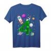 Geburtstag 4 Jahre Rakete Planeten Sterne Astronaut T-Shirt - Perfektes Geschenk für kleine Weltraumfans und Geburtstagskinder