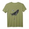 Funny Whale Moon Astronaut T-Shirt - Humorvolles Raumfahrt Design für Weltraum-Fans
