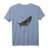 Funny Whale Moon Astronaut T-Shirt - Humorvolles Raumfahrt Design für Weltraum-Fans