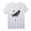 Funny Whale Moon Astronaut T-Shirt - Humorvolles Raumfahrt Design für Weltraum-Fans