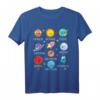 Planeten Weltall Rakete Weltraum Astronaut Kinder T-Shirt – Perfektes Geschenk für Schulanfang, Geburtstag und Weltraumfans