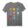 Planeten Weltall Rakete Weltraum Astronaut Kinder T-Shirt – Perfektes Geschenk für Schulanfang, Geburtstag und Weltraumfans