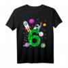 Geburtstag 6 Jahre Rakete, Planeten, Sterne, Astronaut T-Shirt – Perfektes Geschenk für kleine Weltraum-Fans