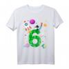 Geburtstag 6 Jahre Rakete, Planeten, Sterne, Astronaut T-Shirt – Perfektes Geschenk für kleine Weltraum-Fans