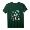 Kinder 4. Geburtstag Weltraum Shirt - Astronauten T-Shirt für Jungen und Mädchen, ideales Geschenk für Geburtstag, Weihnachten & Einschulung