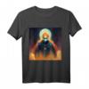 Astronaut auf Feuer T-Shirt – Sci-Fi Monster Motiv für Feuer- und Weltraumfans