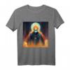 Astronaut auf Feuer T-Shirt – Sci-Fi Monster Motiv für Feuer- und Weltraumfans