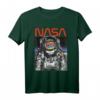 NASA Vintage Astronaut Moon Walk Reflection Graphic T-Shirt - Offizielles NASA Merchandise für Raumfahrtfans