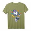 Kinder Astronaut T-Shirt für den 4. Geburtstag – Raumfahrt & Weltraum Geschenk für Jungen und Mädchen, ideal für Mottopartys & Geburtstagsfeiern