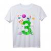 Geburtstags T-Shirt für 3 Jahre Jungen mit Rakete, Planeten & Sternen – Perfektes Geschenk für kleine Astronauten