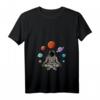 Damen Astronaut Yoga T-Shirt im Universum - Weltraum Galaxie Yoga Shirt für Yogapartner, Yogalehrer & Yoga-Enthusiasten