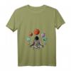 Damen Astronaut Yoga T-Shirt im Universum - Weltraum Galaxie Yoga Shirt für Yogapartner, Yogalehrer & Yoga-Enthusiasten