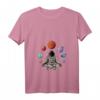 Damen Astronaut Yoga T-Shirt im Universum - Weltraum Galaxie Yoga Shirt für Yogapartner, Yogalehrer & Yoga-Enthusiasten