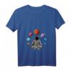 Damen Astronaut Yoga T-Shirt im Universum - Weltraum Galaxie Yoga Shirt für Yogapartner, Yogalehrer & Yoga-Enthusiasten