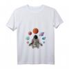 Damen Astronaut Yoga T-Shirt im Universum - Weltraum Galaxie Yoga Shirt für Yogapartner, Yogalehrer & Yoga-Enthusiasten