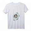 Damen Faultier Astronaut T-Shirt - Lustiges V-Ausschnitt Shirt mit klassischem Schnitt, leicht und bequem