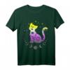 Non-Binary Pride T-Shirt mit Astronomie und Katze - Buntes Design in Pride-Flaggenfarben für LGBTQ+ Community