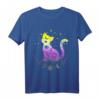 Non-Binary Pride T-Shirt mit Astronomie und Katze - Buntes Design in Pride-Flaggenfarben für LGBTQ+ Community