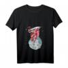 Damen Astronaut im Weltall T-Shirt mit V-Ausschnitt - Perfekt für Weltraumfans, Astronomie-Enthusiasten & als Geschenk zu Weihnachten & Geburtstag