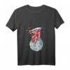 Damen Astronaut im Weltall T-Shirt mit V-Ausschnitt - Perfekt für Weltraumfans, Astronomie-Enthusiasten & als Geschenk zu Weihnachten & Geburtstag