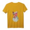 Damen Astronaut im Weltall T-Shirt mit V-Ausschnitt - Perfekt für Weltraumfans, Astronomie-Enthusiasten & als Geschenk zu Weihnachten & Geburtstag