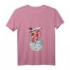 Damen Astronaut im Weltall T-Shirt mit V-Ausschnitt - Perfekt für Weltraumfans, Astronomie-Enthusiasten & als Geschenk zu Weihnachten & Geburtstag