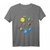 Sonnensystem Planeten Astronomie T-Shirt – Perfektes Geschenk für Astronomen, Nerds & Weltraumfans zu Weihnachten & Geburtstag