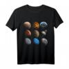 Sonnensystem Planeten Astronomie Astrophysik T-Shirt – Für Kinder und Erwachsene, mit allen Planeten, Kometen & Asteroiden
