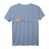 Reflektierendes Sonnensystem T-Shirt mit Planeten - Astronomie Pullover für Wissenschaftsclubs, Schüler und Weltraumfans