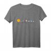 Reflektierendes Sonnensystem T-Shirt mit Planeten - Astronomie Pullover für Wissenschaftsclubs, Schüler und Weltraumfans