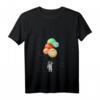 Astronaut Planeten Ballons Weltall T-Shirt mit V-Ausschnitt – Lustiges Design für Raumfahrt- und Astronomie-Fans