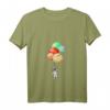 Astronaut Planeten Ballons Weltall T-Shirt mit V-Ausschnitt – Lustiges Design für Raumfahrt- und Astronomie-Fans