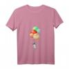 Astronaut Planeten Ballons Weltall T-Shirt mit V-Ausschnitt – Lustiges Design für Raumfahrt- und Astronomie-Fans