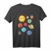 Buntes Planeten Astronomen Geschenk für Kinder - T-Shirt für Astronomie, Wissenschaft & Nerds, perfekt zu Weihnachten & Geburtstag