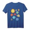 Buntes Planeten Astronomen Geschenk für Kinder - T-Shirt für Astronomie, Wissenschaft & Nerds, perfekt zu Weihnachten & Geburtstag