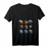 Damen Sonnensystem Planeten Astronomie Astrophysik T-Shirt mit V-Ausschnitt – Perfektes Geschenk für Weltraum- und Wissenschaftsbegeisterte