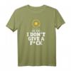 I Don't Give A Fck - Lustiges geozentrisches Astronomie T-Shirt für Skeptiker, Theorie-Anhänger & Wissenschaftsfreunde