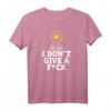 I Don't Give A Fck - Lustiges geozentrisches Astronomie T-Shirt für Skeptiker, Theorie-Anhänger & Wissenschaftsfreunde