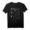A bis Z Lustiges Astronomie-Liebhaber T-Shirt für Weltraumfans, Astronomen & Wissenschaftslehrer